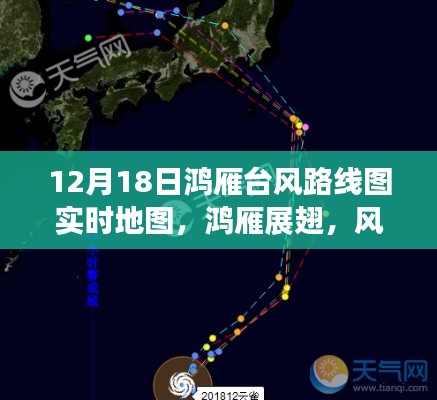 12月18日鸿雁台风实时路线图,风云变幻中的鸿雁展翅解析