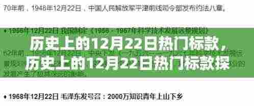 历史上的12月22日热门标款回顾，经典风采一览无余的探索之旅