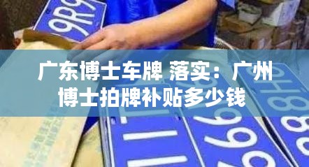 广东博士车牌 落实：广州博士拍牌补贴多少钱 