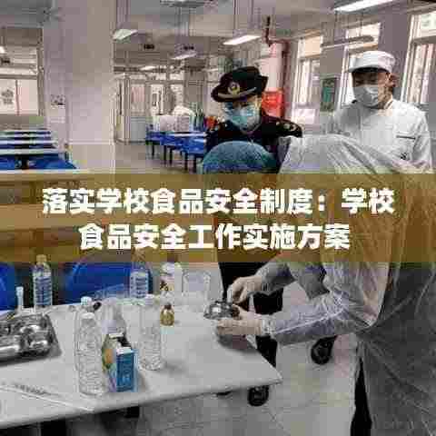 落实学校食品安全制度:学校食品安全工作实施方案