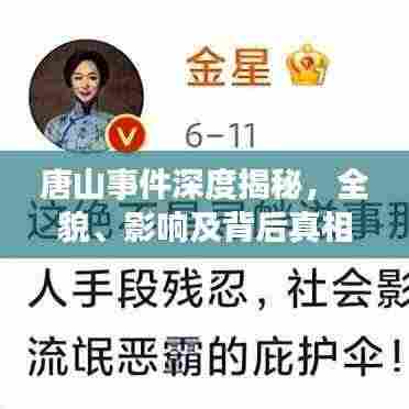 唐山事件深度揭秘，全貌、影响及背后真相