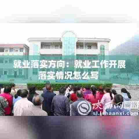 就业落实方向:就业工作开展落实情况怎么写