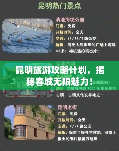 昆明旅游攻略计划,揭秘春城无限魅力!