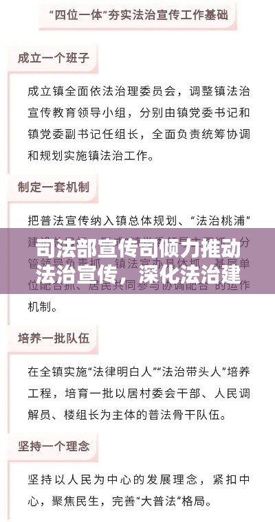 司法部宣传司倾力推动法治宣传,深化法治建设,共建和谐社会